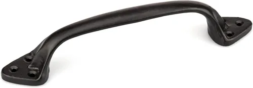Vista 6 de Richelieu Hardware BP9464128900 Sheffield Collection - Tirador arqueado tradicional de centro a centro, color negro mate, para puertas de granero