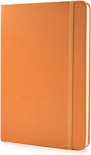Vista 6 de Guissi Cuaderno clásico de cuadrícula de puntos, tapa dura A5, papel grueso sin ácidos de 3.53 oz/m², con bolsillo interior fino, piel sintética