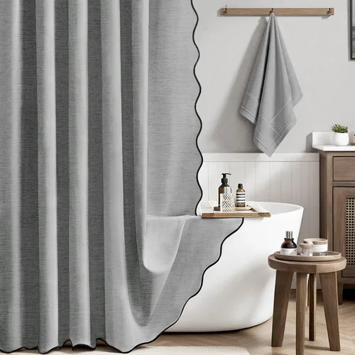 Vista 37 de BTTN Lino Crema Festoneado 36x72