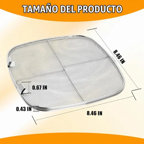 Vista 2 de Escudo de salpicaduras de acero inoxidable para Ninja Foodi AG301