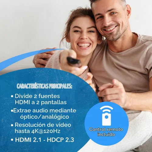 Vista 8 de OREI Interruptor de matriz HDMI 2x2 – 8K HDMI 2.1, EDID, IR, VRR, FVA, ALLM