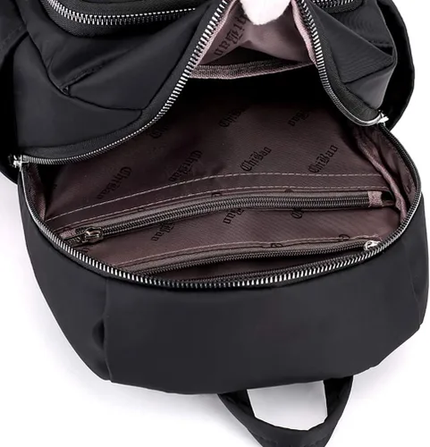 Vista 7 de Collsants Mochila pequeña de nailon para mujer, mochila de viaje ligera casual para niñas, mochila escolar, Púrpura, Mochilas de viaje