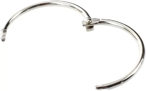Vista 8 de KTOJOY 2 pulgadas (paquete de 38 anillos) para carpeta de hojas sueltas, llavero de metal chapado en níquel, anillos de acero chapado en níquel