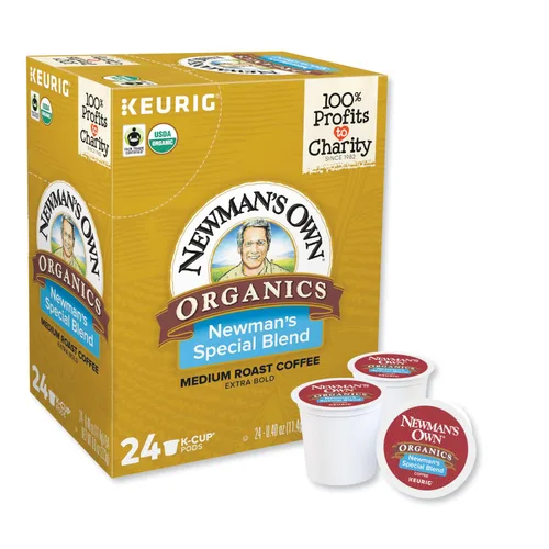 Vista 2 de Newman's Own Organics K-Cup - Paquete de porciones para cafeteras Keurig K-Cup, mezcla especial Newman's Own (paquete de 96)