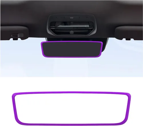 Vista 8 de Marco protector de espejo retrovisor de automóvil, cubierta protectora de silicona para el borde del espejo retrovisor compatible con el modelo 3 Y