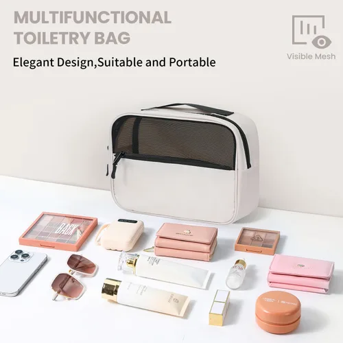 Vista 5 de Cubos de embalaje para viajes, 10 unidades, color crema, organizador de equipaje duradero, 4 tamaños (extra grande, grande, mediano, pequeño), cubos