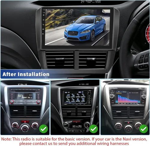 Vista 2 de Estéreo de coche Android para Subaru Forester Impreza WRX 2008 2009 2010 2011 2012 9 pulgadas pantalla táctil Radio coche con Apple CarPlay Android