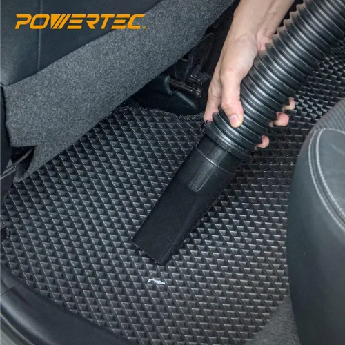 Vista 7 de POWERTEC 70208V - Kit de manguera flexible para recolección de polvo de 2-1/4 pulgadas, color negro