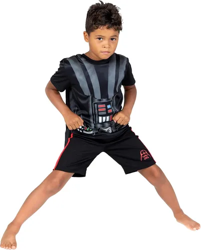 Vista 6 de Disney Star Wars Darth Vader - Conjunto de camiseta y pantalones cortos con capa