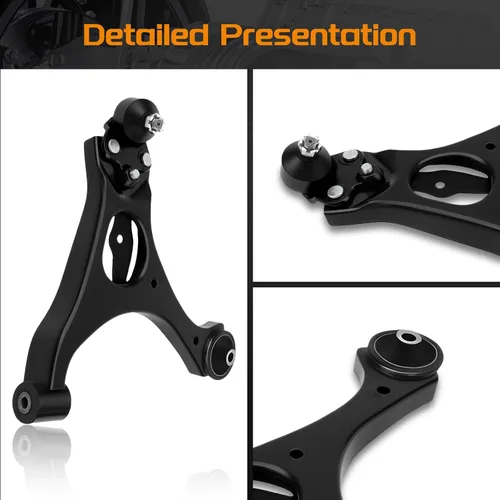 Vista 6 de Kit de 12 piezas de brazos de control inferiores delanteros para Honda Civic Non-Si 2006 2007 2008 2009 2010 2011 con rótulas + enlaces de extremo