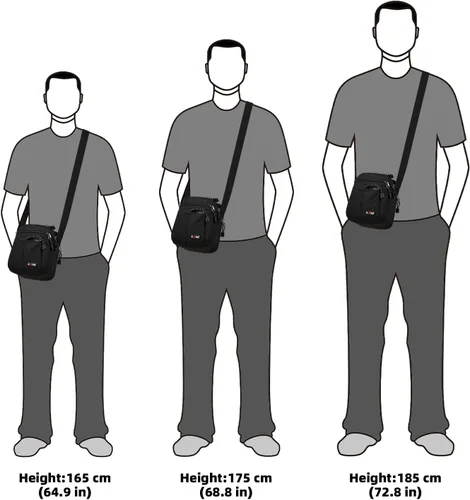 Vista 6 de KL928 Bolsa de mensajero para hombre Bolso cruzado de hombro, bolsa de viaje para hombre, bolso casual para trabajo y negocios