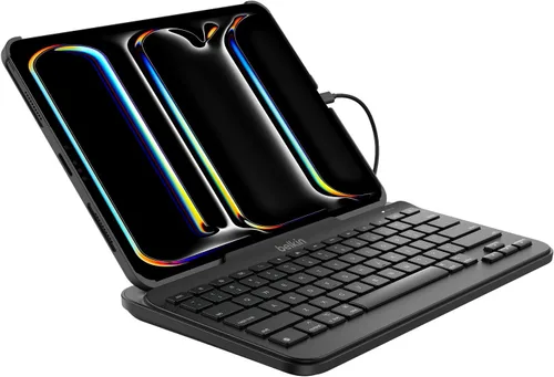 Vista 8 de Belkin Teclado con cable para Apple iPad con cable Lightning, funciona con Apple iPad, iPad Pro, iPad Mini, modelos iPad Air con puerto Lightning