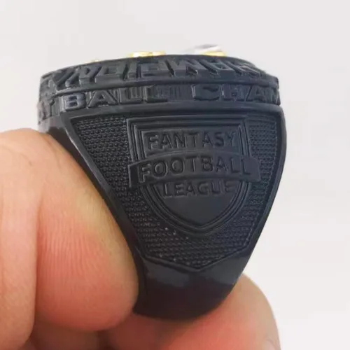 Vista 3 de Anillo de trofeo de campeonato de fútbol de fantasía 2023 Premio de anillo de premio Deportivo MVP ganador del Campeonato de la Liga FFL