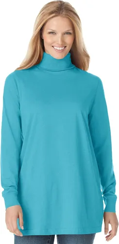 Vista 13 de Camisa algodón, cuello de tortuga, talla grande, Perfecta, para mujer. Banana
