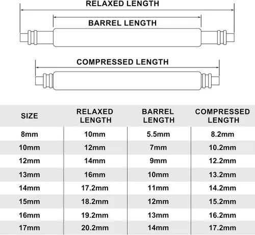 Vista 3 de BISONSTRAP Pasadores de correa de reloj de 0.315 a 0.996 pulgadas, paquete de 4 barras de resorte de acero inoxidable con una correa de reloj, kit