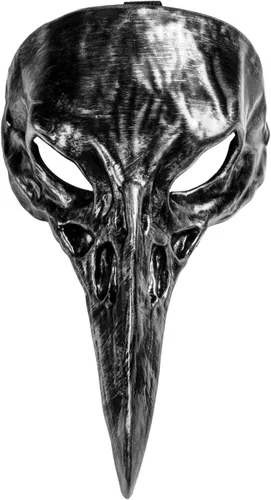 Vista 7 de Scary Creepy Crow Raven Halloween Cosplay Masquerade Party Face Mask Horror Devil Raven Face Eye Mask