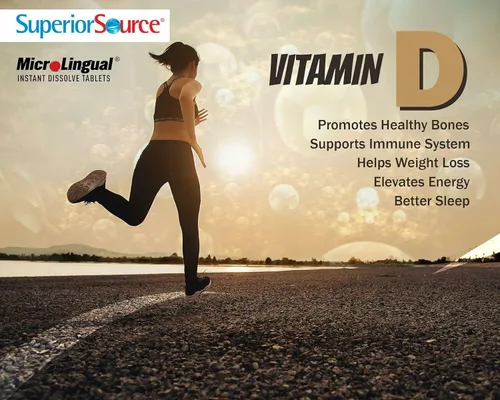 Vista 10 de Superior Source Vitamina D3 10000 UI, tabletas microlingües de disolución rápida, 100 unidades, ayuda a promover huesos y dientes fuertes, apoyo
