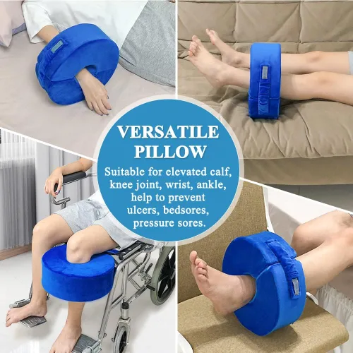 Vista 2 de Almohada de elevación de piernas Almohada de elevación de pie y tobillo Almohada de soporte de pierna para elevar la cuña del pie, almohada