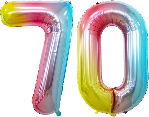 Vista 275 de Goer, conjunto de globos de papel aluminio para decoraciones de cumpleaños, globos de las letras de feliz cumpleaños y de números Oro