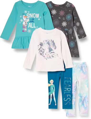 Vista 32 de Amazon Essentials Disney Marvel Star Wars Frozen Conjunto de ropa de mezcla y combinación de princesa para niñas y niños pequeños