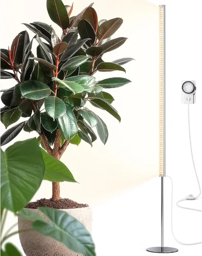 Vista 12 de Barrina Luz de Crecimiento de Pie para Plantas de Interior, 20W 2FT Luz LED de Planta de Escritorio, Colgante y de Pie, Luces de Crecimiento
