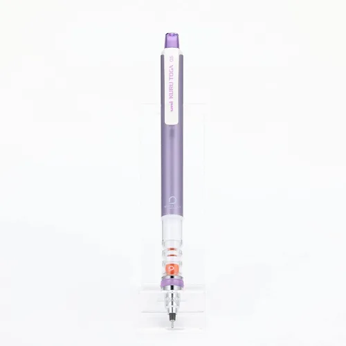 Vista 7 de Lápiz portaminas Uni Kuru Toga estándar, negro, 0.0112 pulgadas, Violeta