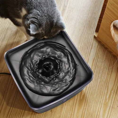 Vista 8 de iPettie Kamino - Fuente de agua para gatos, 101 onzas/3 litros, purificador de agua filtrado ultra silencioso, dispensador automático de agua