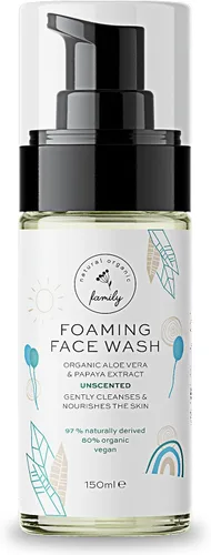Vista 10 de Limpiador Facial Espumoso Orgánico para Niños - Cuidado Natural de la Piel para Niñas Adolescentes 10-12 - Jabón Hidratante, Exfoliante y No Tóxico