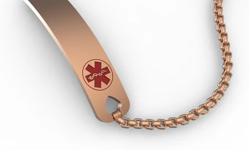 Vista 3 de WelMag Pulsera ajustable de alerta médica para mujer, grabado gratuito