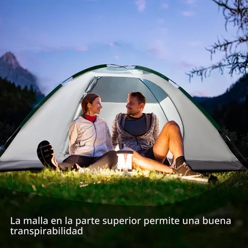 Vista 5 de ASFANES Screened Camping Tent, 3-6 Person Waterproof, Haven Tent, Backpack Double Layer Shelter, Easy Setup and Portable for Outdoor, Picnic or