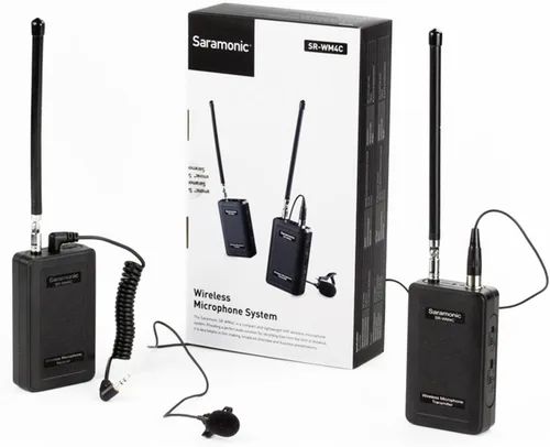 Vista 7 de Saramonic SR-WM4C - Micrófono inalámbrico para cámara réflex digital Canon, Nikon, Sony, Sony, Panasonic, DV y videocámaras, 4 canales, VHF