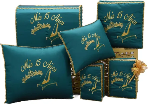 Vista 2 de A&C - Juego de almohadas para quinceañeras y más, accesorios de quinceañera, 175 (almohada pequeña)