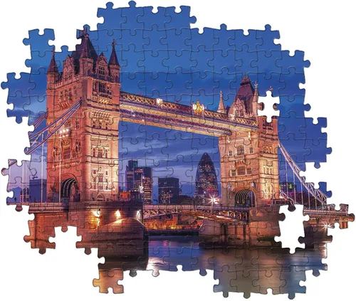 Vista 5 de Clementoni - 39674 Colección Puzzle Tower Bridge - Rompecabezas 1000, hecho en Italia, rompecabezas para adultos piezas