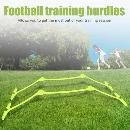 Vista 2 de 2 obstáculos de entrenamiento de velocidad, 2 piezas de obstáculos de entrenamiento de fútbol, ayudas de entrenamiento de velocidad, obstáculos