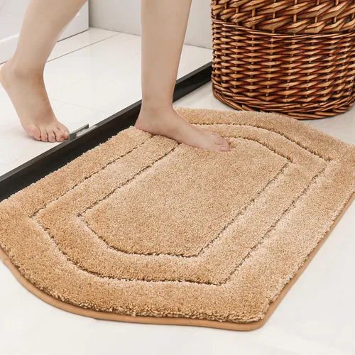 Vista 7 de COSY HOMEER Alfombras de Baño Extra Gruesas para Baño - Juegos de Alfombras Antideslizantes de Lino de Baño Suave Felpa 100% Poliéster Fuerte Sala
