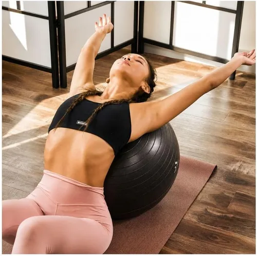 Vista 3 de ECO-WISE Aeromat - Pelota de fitness (25.6 in), color negro