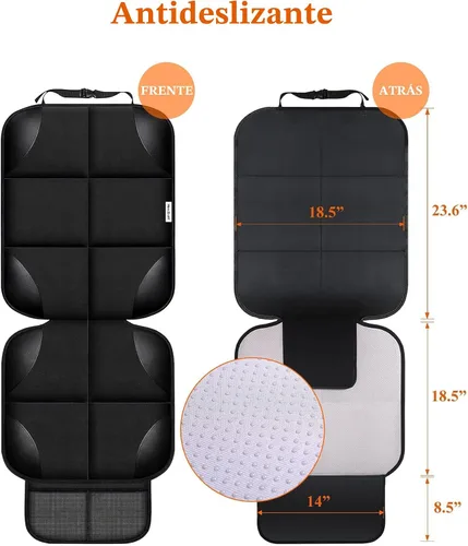 Vista 4 de Meolsaek Protector de asiento de coche para asiento de coche infantil Negro