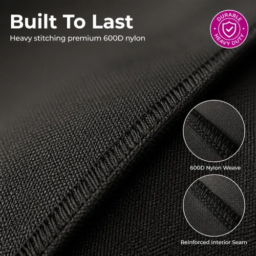 Vista 3 de DigitalDeckCovers - Cubierta antipolvo para mezclador BEHRINGER WING de 48 canales, color negro Tela resistente al agua, antiestática, resistente