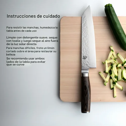 Vista 7 de Shun Cutlery - Tabla de cortar pequeña Hinoki, 10.75" x 8.25" pequeña tabla de cortar japonesa de madera para cocina, madera medianamente suave que