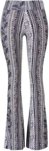 Vista 5 de SATINA - Pantalones palazzo para mujer, leggings acampanados supersuaves con cintura alta, 16