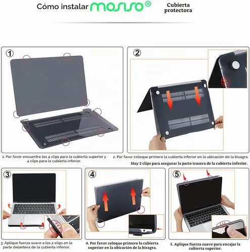 Vista 7 de MOSISO Funda compatible con MacBook Air de 13 pulgadas M1 2022-2018, morado Púrpura