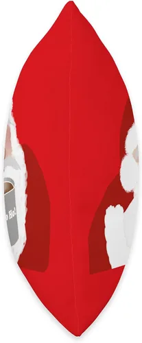 Vista 2 de Archi-Select.com Ho Santa - Almohada roja para beber café caliente en Navidad, 16 x 16 pulgadas, multicolor