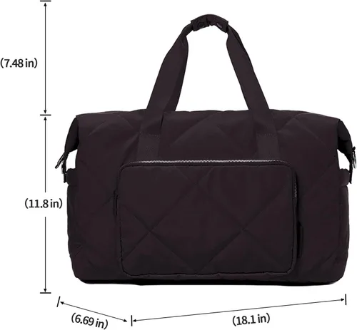 Vista 4 de Bolsa deportiva de gimnasio para mujeres y hombres, bolsa de lona ligera de mano para viajes, deportes, gimnasio, yoga, resistente al agua