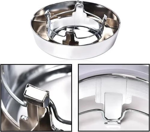 Vista 6 de PIT66 Tapa central de rueda para Ford E150 E250 E350 F250 F350 1994-2008 4WD cubierta central de rueda delantera, 1 unidad, color plateado