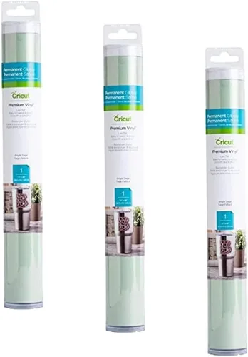 Vista 24 de Cricut Vinilo Permanente Premium, Aguamarina - Rollo de 4 pies (12" x 48") - Compatible con Máquinas Maker & Explore, Larga Duración, Resistente a