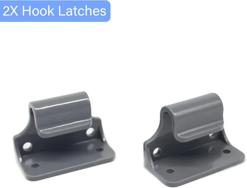 Vista 4 de Kit de piezas de repuesto de malla retráctil para puerta de bebé, juego completo de accesorios de montaje en pared, soportes anclajes y tornillos
