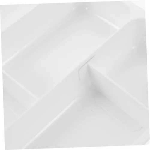 Vista 3 de Organizador de cubiertos para el hogar, multicompartimento, soporte de utensilios de plástico para almacenamiento de cocina, resistente a