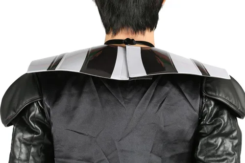 Vista 4 de Xcoser Disfraz de Vader para adultos, traje de cosplay de Halloween, talla L