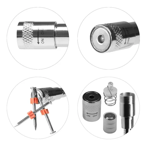 Vista 3 de Imán flexible de 24 pulgadas, herramienta de recogida magnética con luz LED, varilla magnética para varilla, apta para succión de objetos de metal