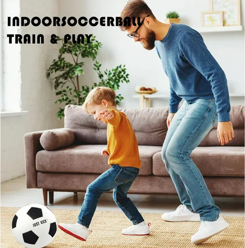 Vista 2 de Pelota de fútbol de espuma silenciosa SRG – Pelota de casa sin aire para entrenamiento silencioso, diseño de espuma suave y duradera, de uso